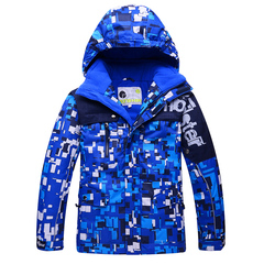 2016新款大童滑雪服男童冬季户外运动加厚加绒防风防水保暖滑雪衣