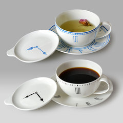 创意骨质瓷卡布奇诺咖啡杯碟带盖套装欧式茶杯情侣杯情人节礼品