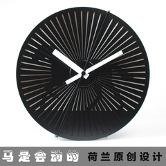 时尚创意挂钟客厅个性圆形钟表现代简约卧室静音时钟韩式艺术挂钟