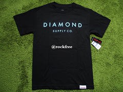 现货 Diamond Supply Co经典 蒂凡尼 钻石 Box Logo 圆领短袖T恤