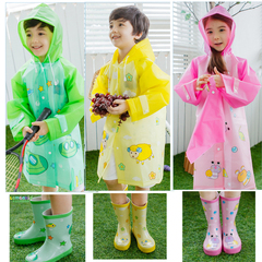 韩国天然橡胶儿童雨鞋雨衣套装男童卡通雨靴女童水鞋学生雨披套装