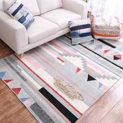 纯羊毛地毯印度进口北欧风客厅地毯茶几沙发卧室简约现代样板间