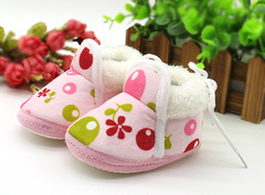 婴儿鞋软底冬季棉鞋0-1岁男女宝宝学步鞋新生儿鞋子3-5-9-12个月