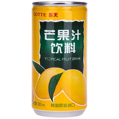 【进口零食】韩国乐天芒果汁果味饮料饮品180ml
