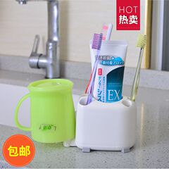 日本LEC牙刷架洗漱整理牙膏收纳架创意旅行牙具架卫浴杯子置物架