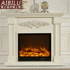1.2米欧式白色壁炉 实木壁炉架 装饰 取暖仿真火焰壁炉芯 电壁炉