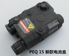 FMA PEQ 15新款电池盒水弹枪配件NERF改装战术户外装备 黑色 包邮