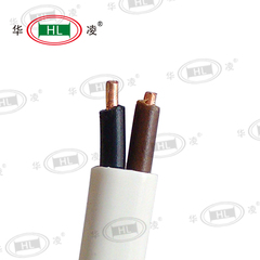 华凌电线电缆BVVB2x4平方国标纯铜明装扁平两芯阻燃家用护套线