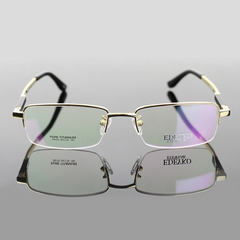 艾迪雅格 纯钛半框男士眼镜架近视眼睛框弹簧腿镜框6135