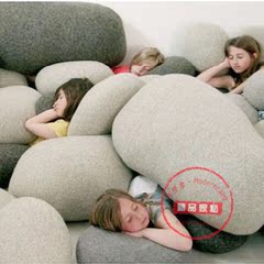 现代简约鹅卵石抱枕一套 可爱沙发靠垫 时尚家居摆设 创意礼物