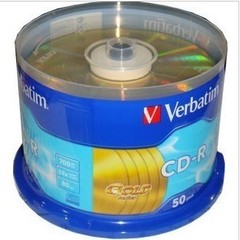 原装正品 威宝Verbatim黄钻新包装CD-R 50元/桶 刻录光盘