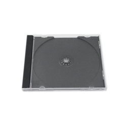 优质方形CD/DVD光盘盒塑料单片盒子光盘盒 婚庆黑色厚方盒