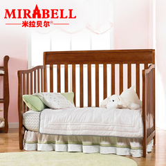 米拉贝尔欧式婴儿床 实木无味环保漆宝宝BB床童床 学步床