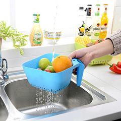 创意厨房工具 水果蔬菜塑料沥水篮子 洗菜篮子滴水筛滤水盆 韩国