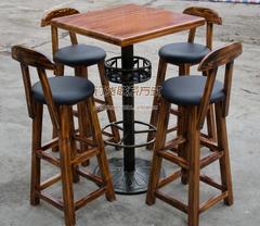 厂家直销 实木酒吧桌椅套件 实木吧凳 吧椅 酒吧桌 吧台桌 酒吧椅
