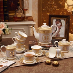 欧式陶瓷咖啡具套装 奢华茶具茶杯套装 英式下午茶 创意结婚礼品