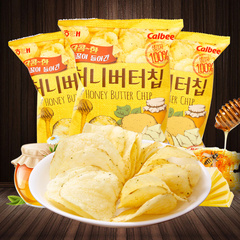 韩国海太蜂蜜黄油薯片60g*3袋进口零食膨化食品烤土豆片韩国薯片