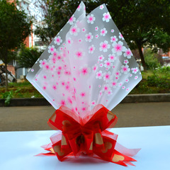 韩版高档半透明塑料玻璃雾光雾面纸 鲜花包装材料平安苹果包装纸