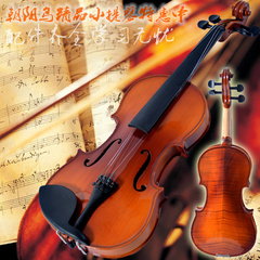 小提琴初学4/4成人3/4学生初学套装手工精制小提琴送学习材料包邮