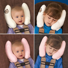 儿童安全座椅婴儿护颈枕头枕汽车枕宝宝推车头部固定枕头保护头部