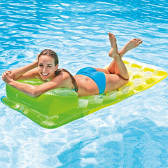 INTEX58890浮排浮床水上漂流冲浪躺椅充气坐骑游泳圈水上装备用床