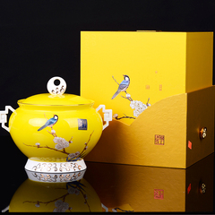 锦上添花乌龙茶品质瓷罐礼盒装安溪铁观音茶叶 新茶