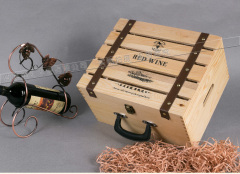 红酒木盒 六支装红酒木箱 高档礼盒 通用LOGO 葡萄酒盒 六支酒箱