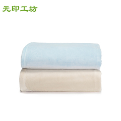 无印工坊天际印象纯棉毛毯 加厚双人拉舍尔棉毯毛绒毯子WHKT8001