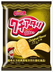 台湾进口薯片-香脆可口 BIG酷奇大力原味洋芋片 75克