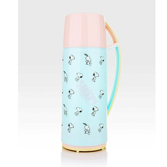 新款 正品史努比马卡龙保温壶 双盖设计超粉嫩款 保温杯/玻璃内胆