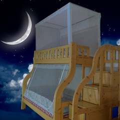 富俪姿子母床蚊帐上下铺1.5双层床不锈钢支架高低儿童床蚊帐学生