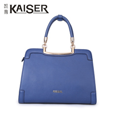 kaiser凯撒2016新款欧美潮流真皮女包手提包 金属提包 女士包包