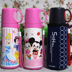 迪士尼保温杯正品儿童保温水壶带杯套小学生水杯便携女童保温杯
