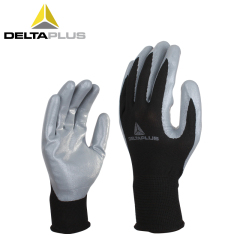 代尔塔手套201715透气工作劳保丁腈涂层防滑舒适耐磨损强吸汗手套