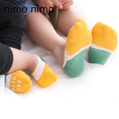 儿童船袜韩国男女童袜子宝宝婴儿薄棉拼色短袜夏季浅口防滑隐形袜