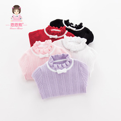 小童毛衣女童秋冬款套头冬季童装恩恩熊宝宝1-3岁0儿童婴儿针织衫