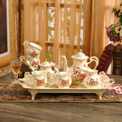 咖啡杯套装陶瓷杯具结婚套装骨瓷欧式茶具咖啡具英式下午茶具