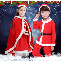 圣诞节服装儿童男童圣诞老人衣服装扮女童圣诞树演出服校园表演服