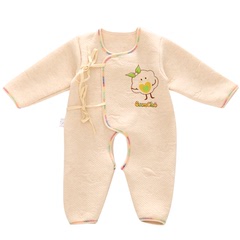 新生儿衣服 婴儿纯彩棉长袖连体内衣哈衣爬服蝴蝶衣 婴儿衣服