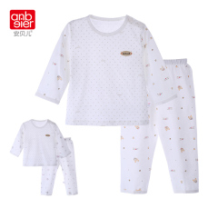 婴儿衣服0-4岁夏季空调服儿童秋衣套装女 男宝宝内衣套装纯棉薄款