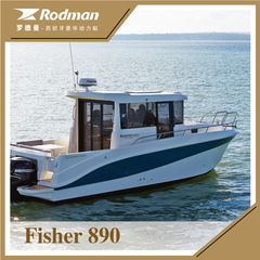 SM/海辉西班牙Rodman fisher890尺豪华飞桥游艇双层玻璃钓鱼房艇