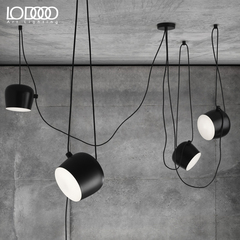 乐灯北欧创意个性复古loft工业风餐厅服装店橱窗装饰灯饰小鼓吊灯