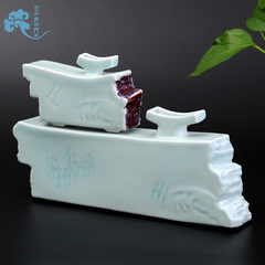 清仓青瓷工艺品中式简约陶瓷花瓶家居装饰品摆件创意瓷器瓶子花器