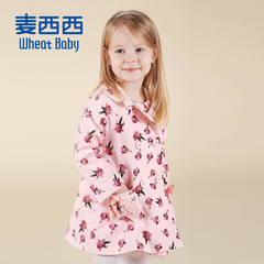 wheatbaby 麦西西女婴童 印花时尚大衣风衣 2016秋季新款儿童外套