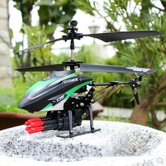 男孩礼物新年玩具遥控直升机充电直升飞机可发射子弹超耐摔战斗机