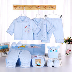 新生儿礼盒棉服纯棉加厚婴儿衣服套装初生满月宝宝棉衣用品秋冬季