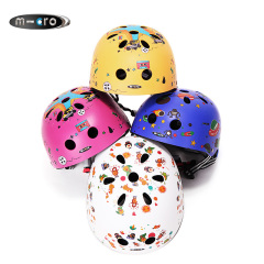 【2016新品】米高m-cro儿童轮滑头盔 K9高密度梅花头盔安全可调节
