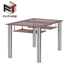 餐桌 餐桌椅组合 钢化玻璃餐桌椅组合烤漆餐桌 简约现代餐桌