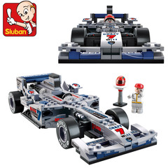 小鲁班赛车 F1方程式组儿童男孩玩具益智玩具正品模型积木