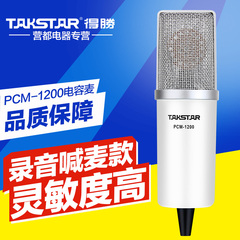 Takstar/得胜 PCM-1200 电脑录音K歌YY唱吧家用电容麦克风话筒